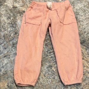 Zara Kids Peach Knit Joggers